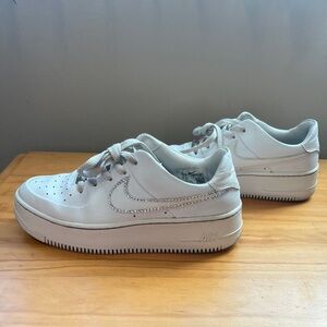 Nike platform air force ones